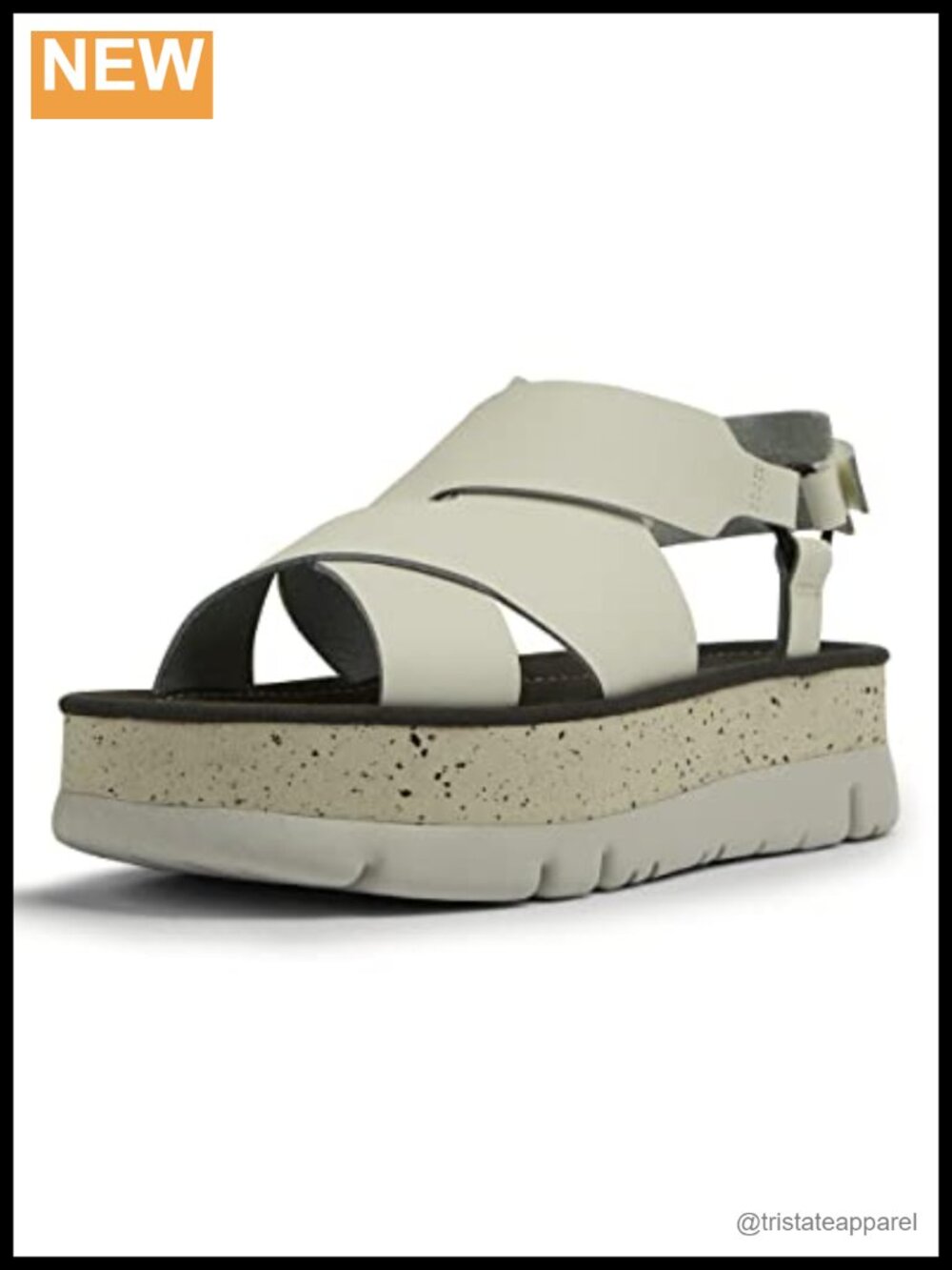 Platform Slingback Sandal Leather Recycled Open Toe Flatform
